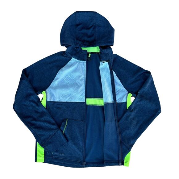 Russel Dri-Power 360 Boys Colorblock Long Front Zip Hooded Track Jacket XL - Picture 4 of 7